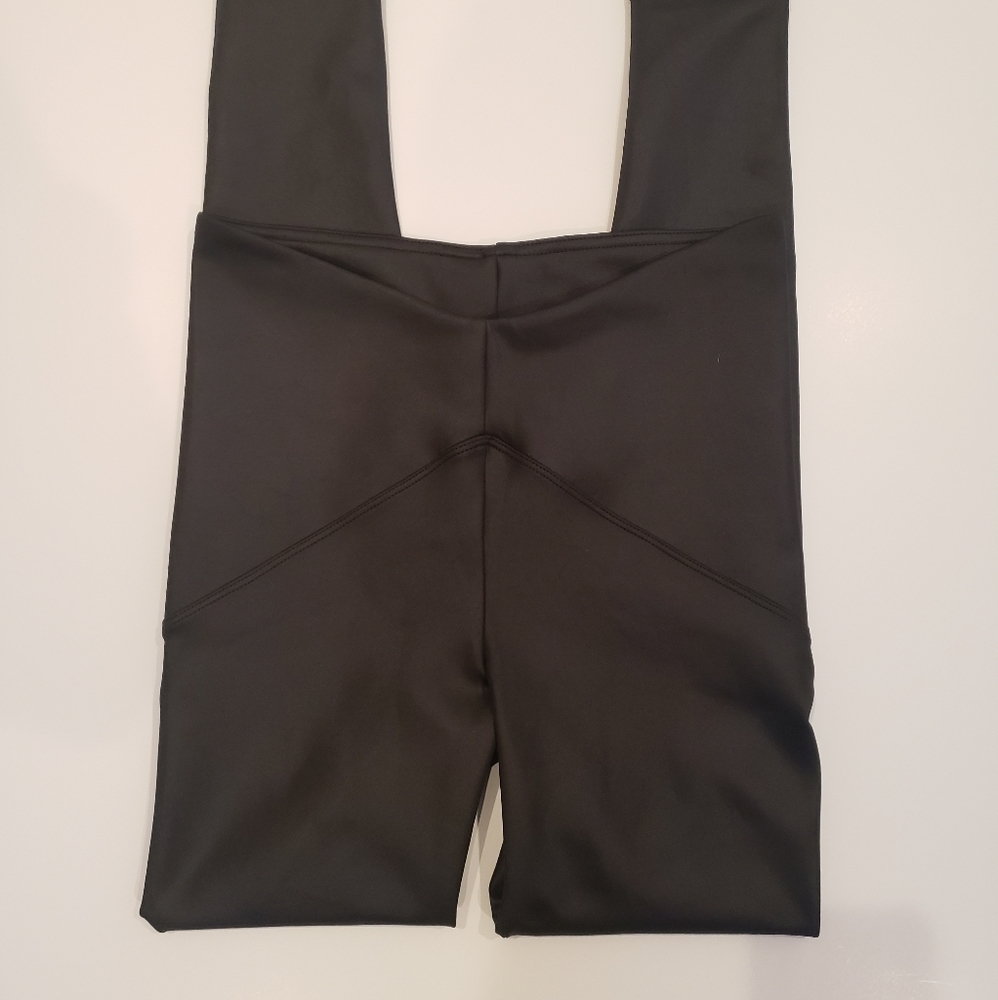 Koral Black High-Waisted Leggings with Compression Fit